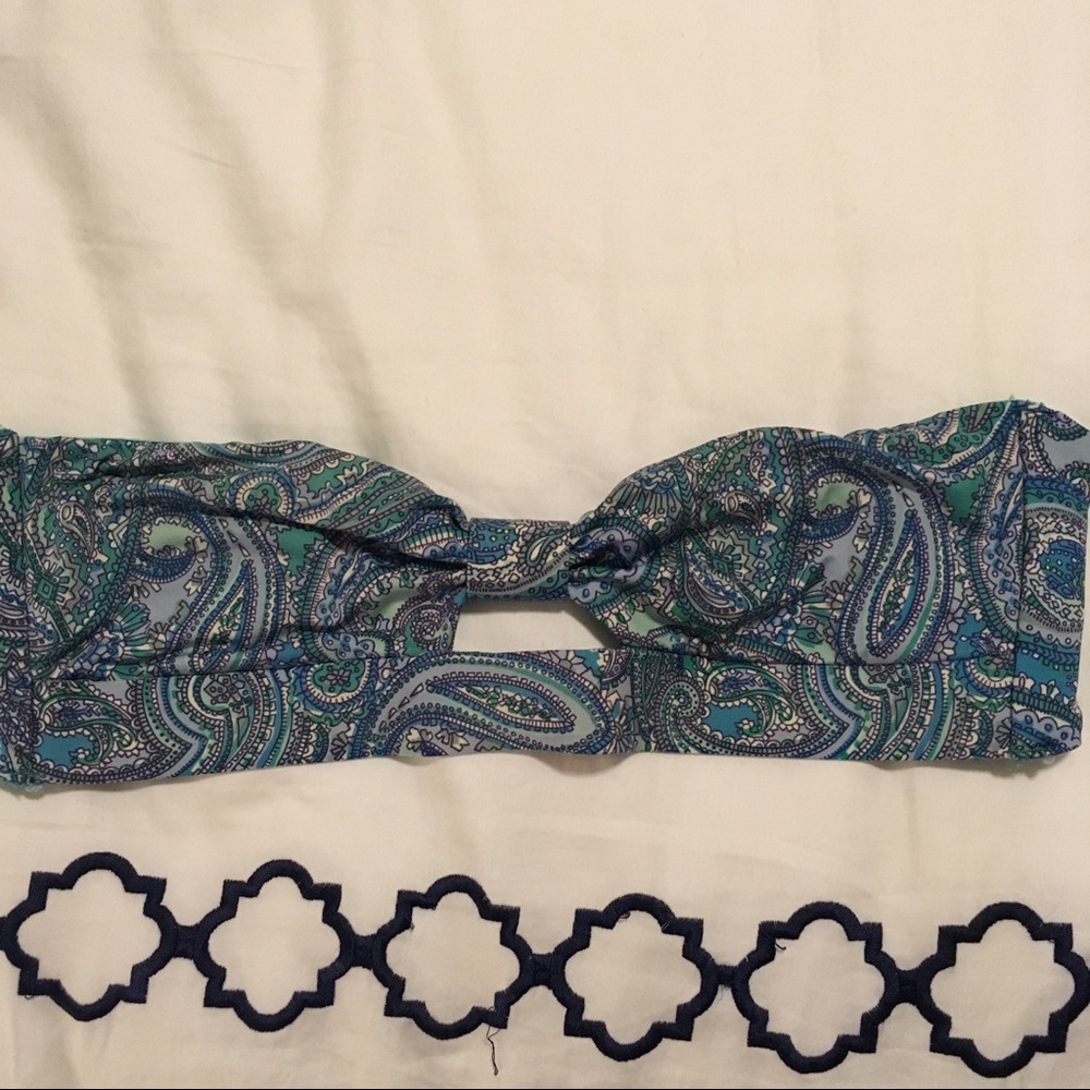 H&M blue Bandeau Bikini Top